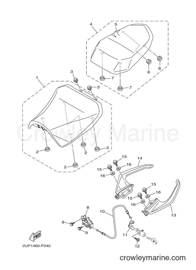 2016 Street Bike FZN150 - FZN150 (2UP2) [010] - SEAT