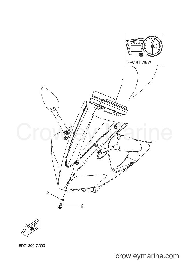 2013 Sport Bike YZF-R125 - YZF-R125 (5D7J) [020] - METER