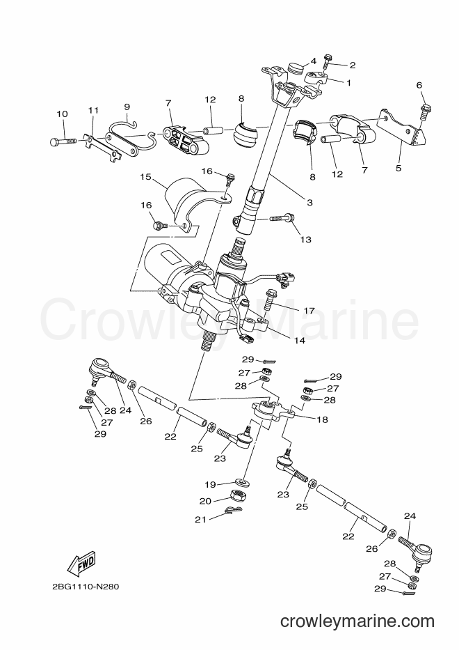 Yamaha Motors YFM700FWAD (B1A5) [010] - STEERING