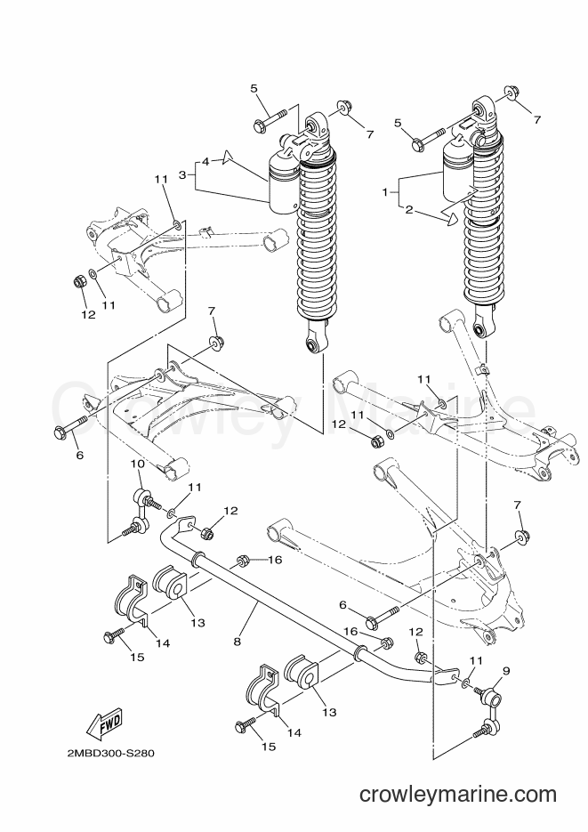2018 ATV YXE700E - YXE700E (B3D2) [010] - REAR SUSPENSION