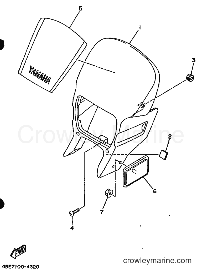 1994 Dirt Bike XT225 - XT225 (4BE9) [010] - COWLING 1
