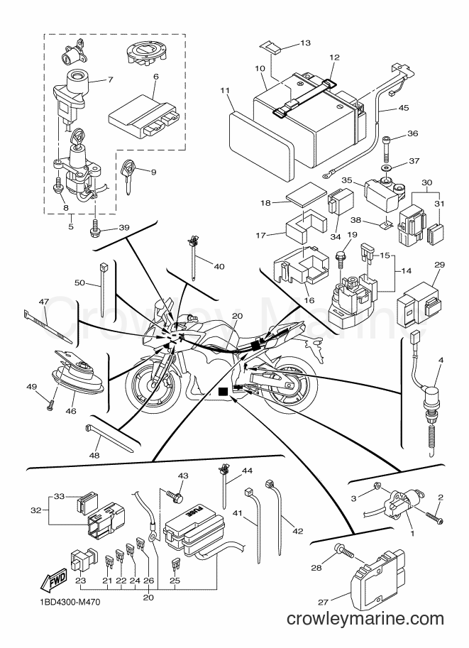2013 Street Bike FZ8-SA - FZ8-SA (1BD4) [010] - ELECTRICAL 2