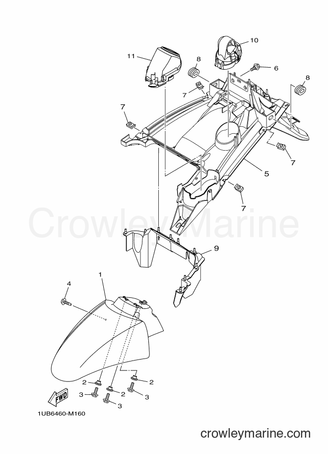 Yamaha Motors AF115C (1UB6) [010] - FENDER