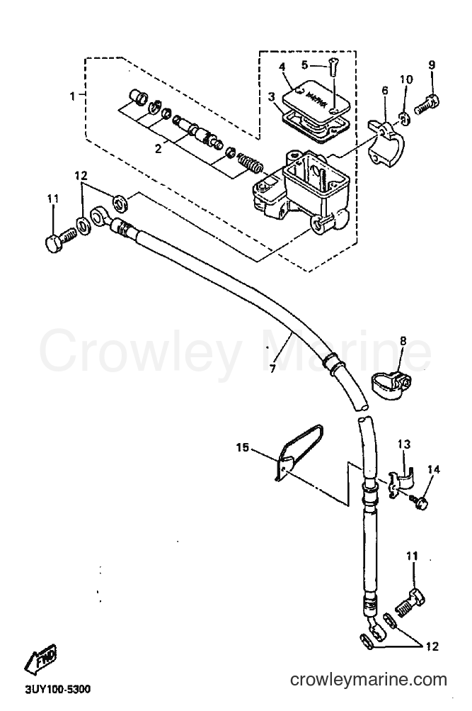 1995 Dirt Bike XT600E - XT600E (3UYE) [010] - FRONT MASTER CYLINDER