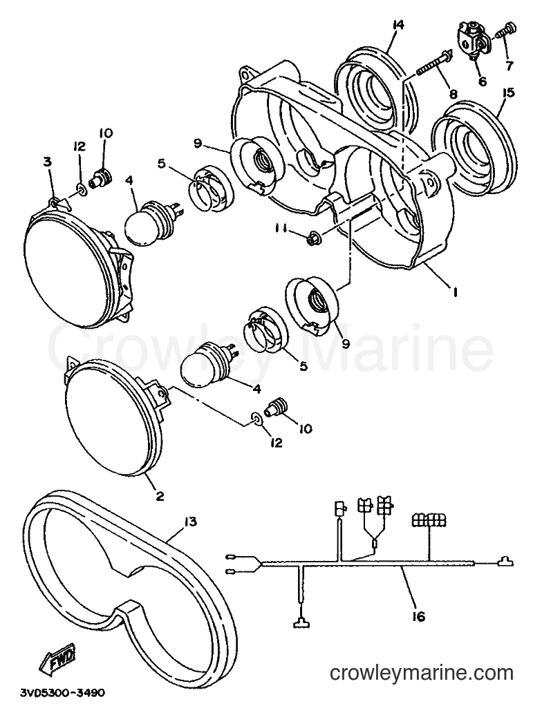 Yamaha Motors TDM850 (4CM4) [999] - ALTERNATE FOR HEADLIGHT