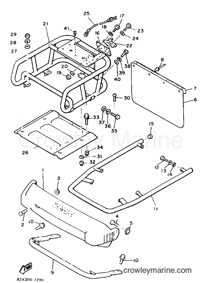 1997 Snowmobile BR250TL - BR250TL (82X) [999] - BUMPER