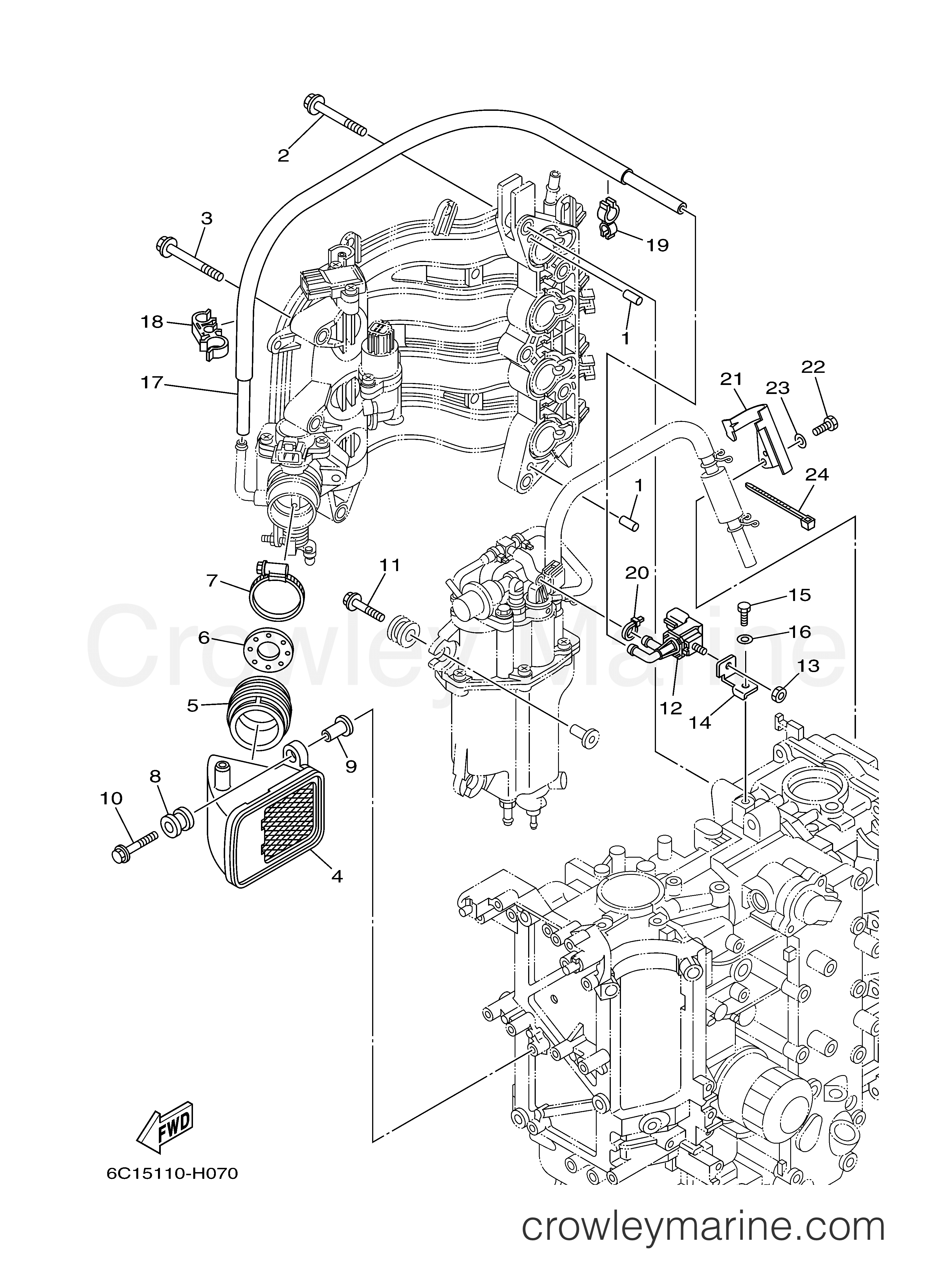 Yamaha Motors T50TLR - INTAKE 2