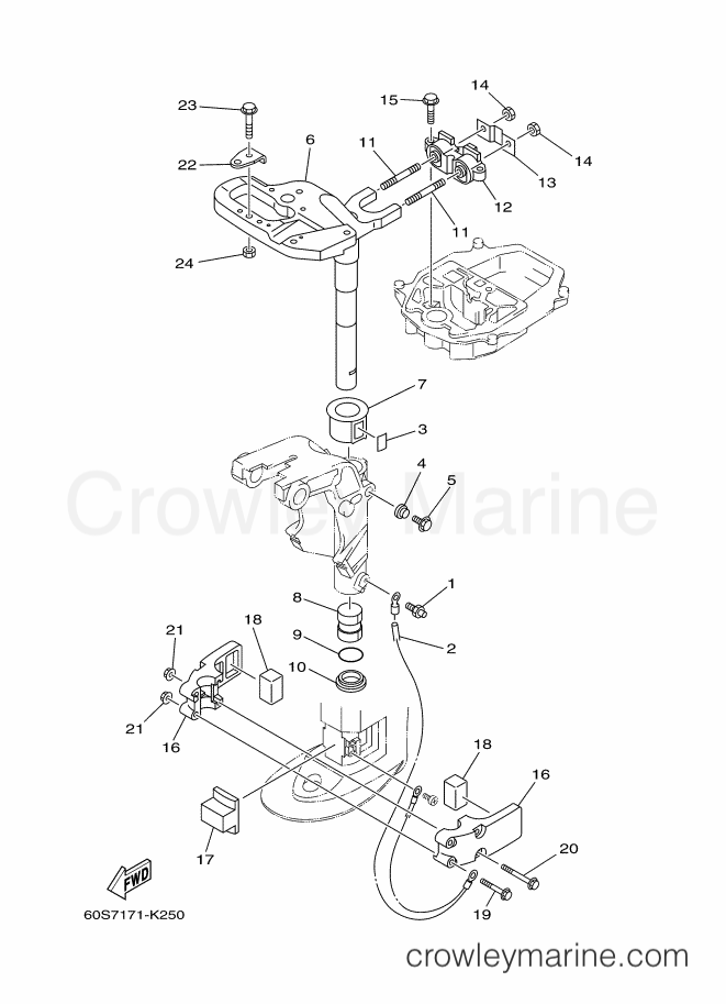 Yamaha Motors FT8DEX (60S8) [140] - BRACKET 3