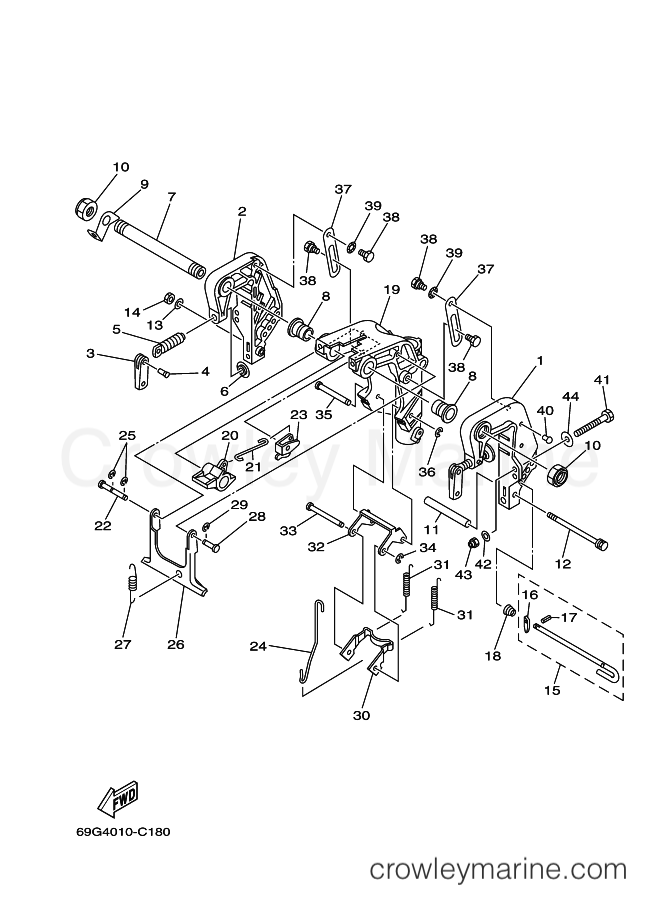 Yamaha Motors FT8DMHX (60S8) [220] - BRACKET 1