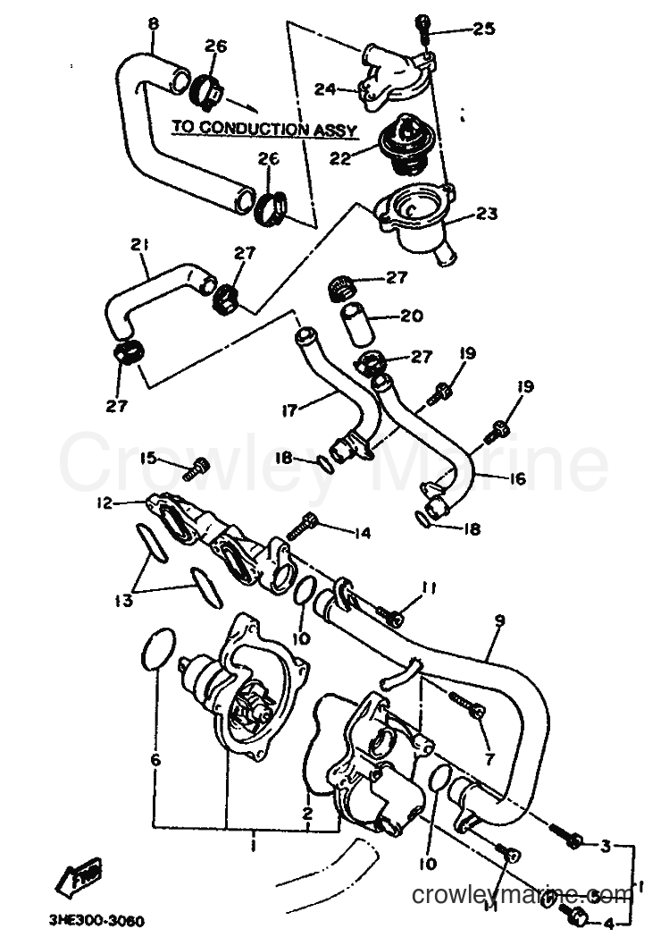 Yamaha Motors FZR600 (3HG5) [999] - WATER PUMP