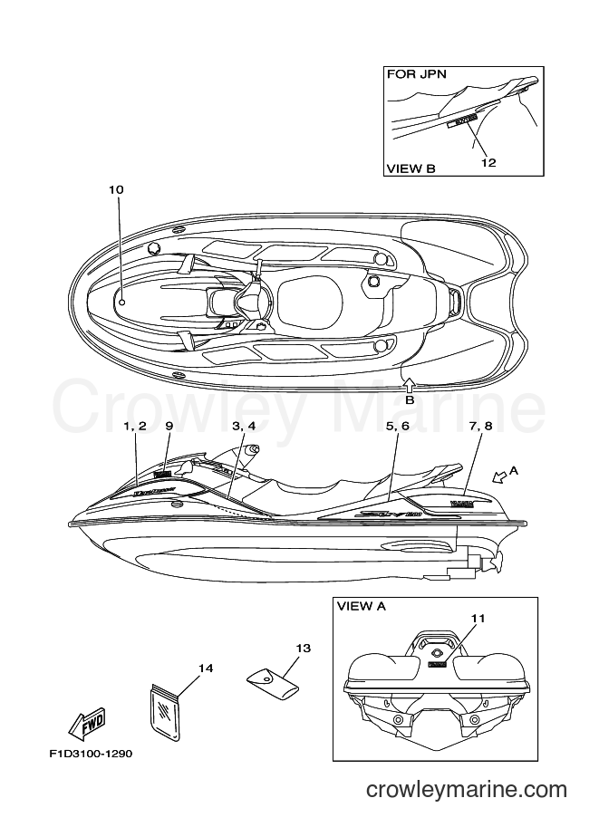 Yamaha Motors JET FOR SV1200 (68XD) [010] - GRAPHICS