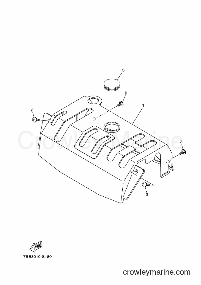 Yamaha Motors YT1380 (7BE3) [010] - CONTROL BOX