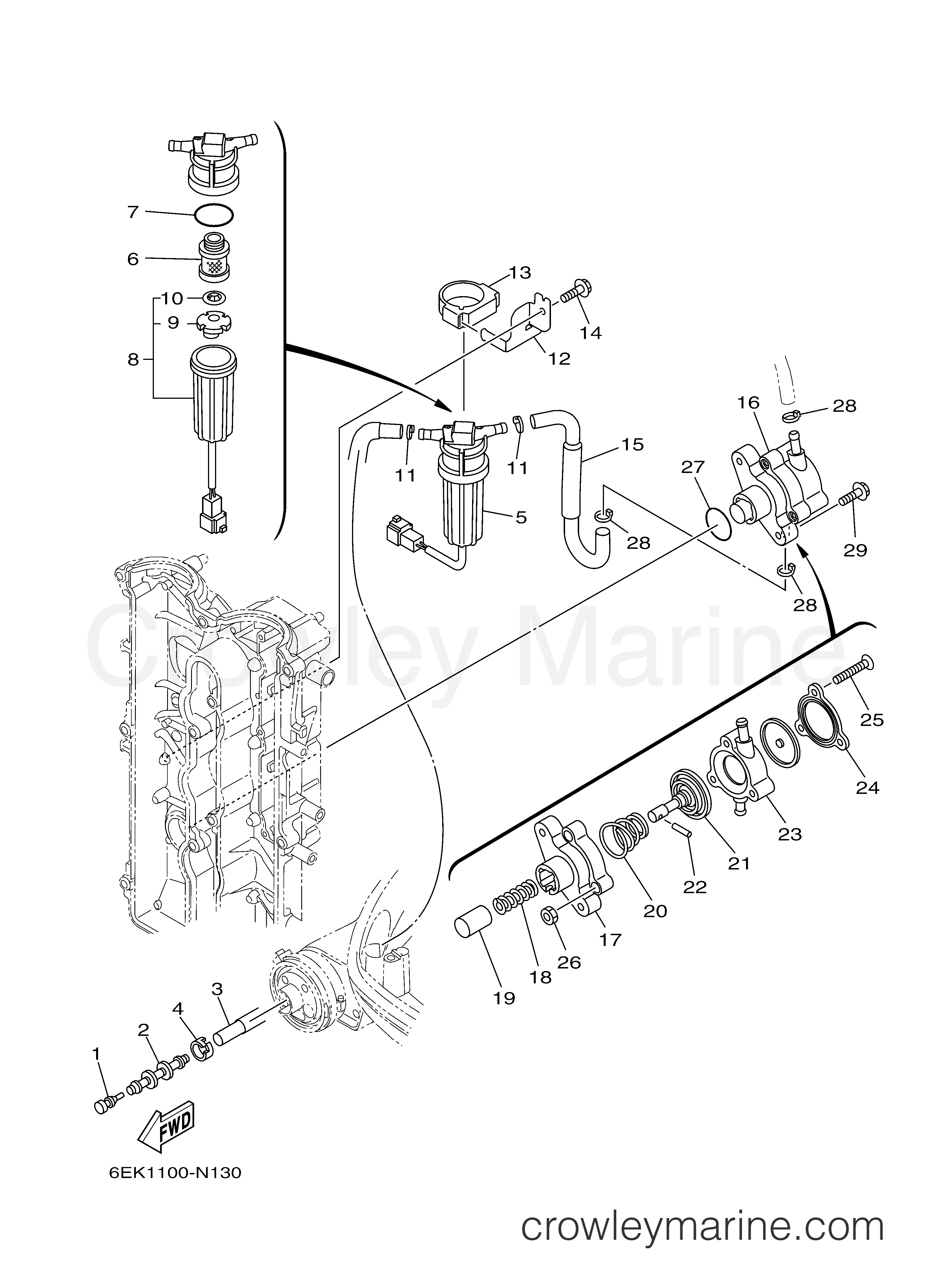 Yamaha Motors F115JB - FUEL 1
