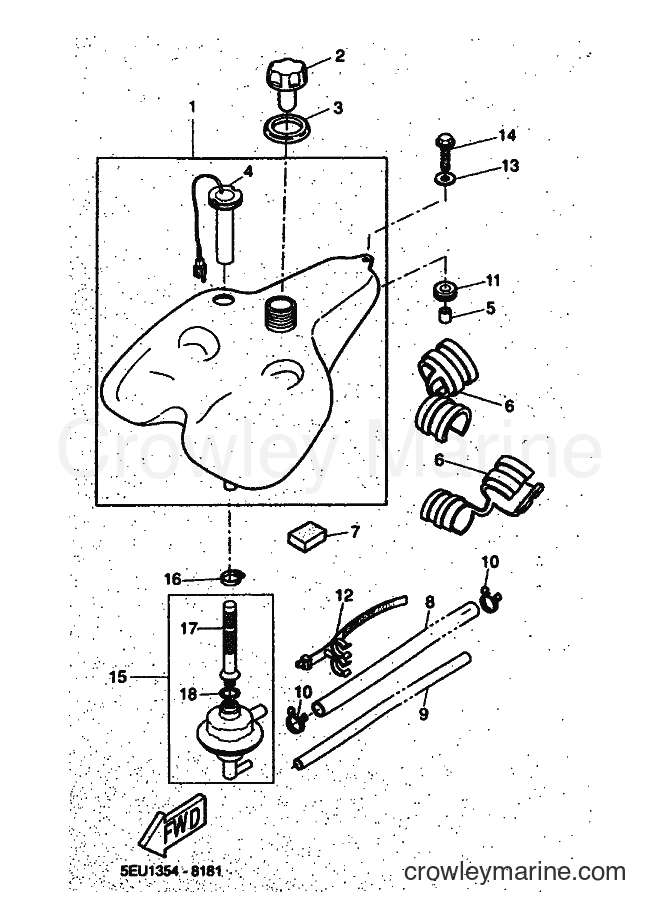 1999 Scooter YH50 - YH50 (5FV2) [010] - FUEL TANK