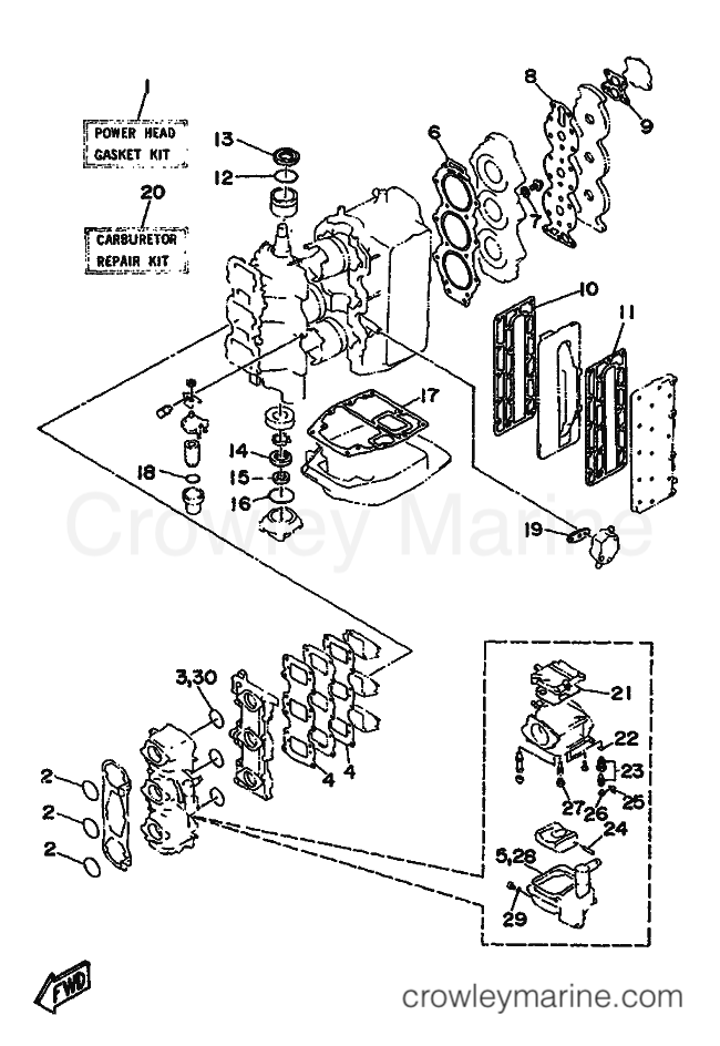KITS DE REPARATION 1 - 1994 International 80hp 80A (6H0) [999