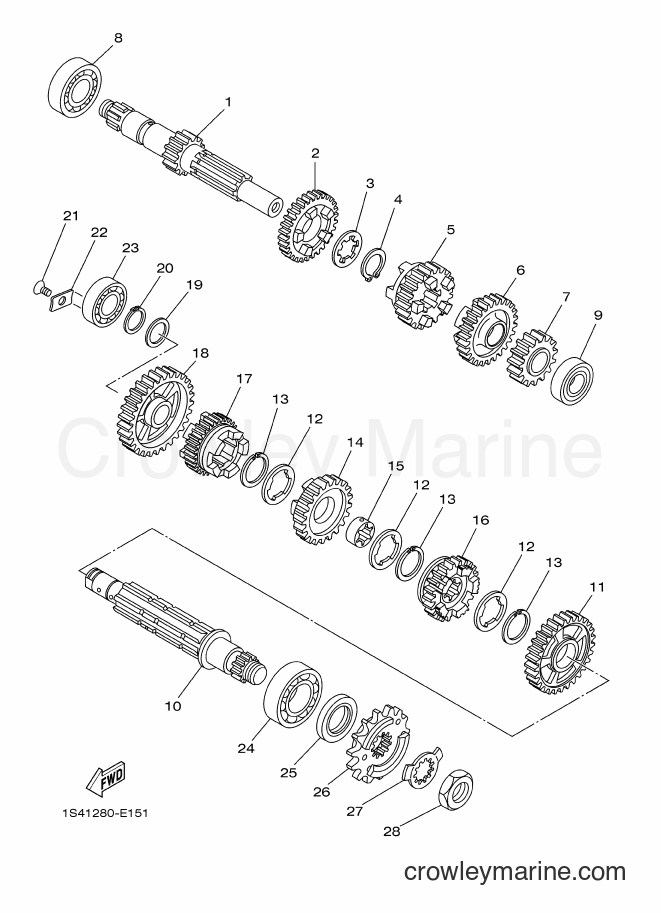 Yamaha Motors YBR250 (5D11) [050] - TRANSMISSION