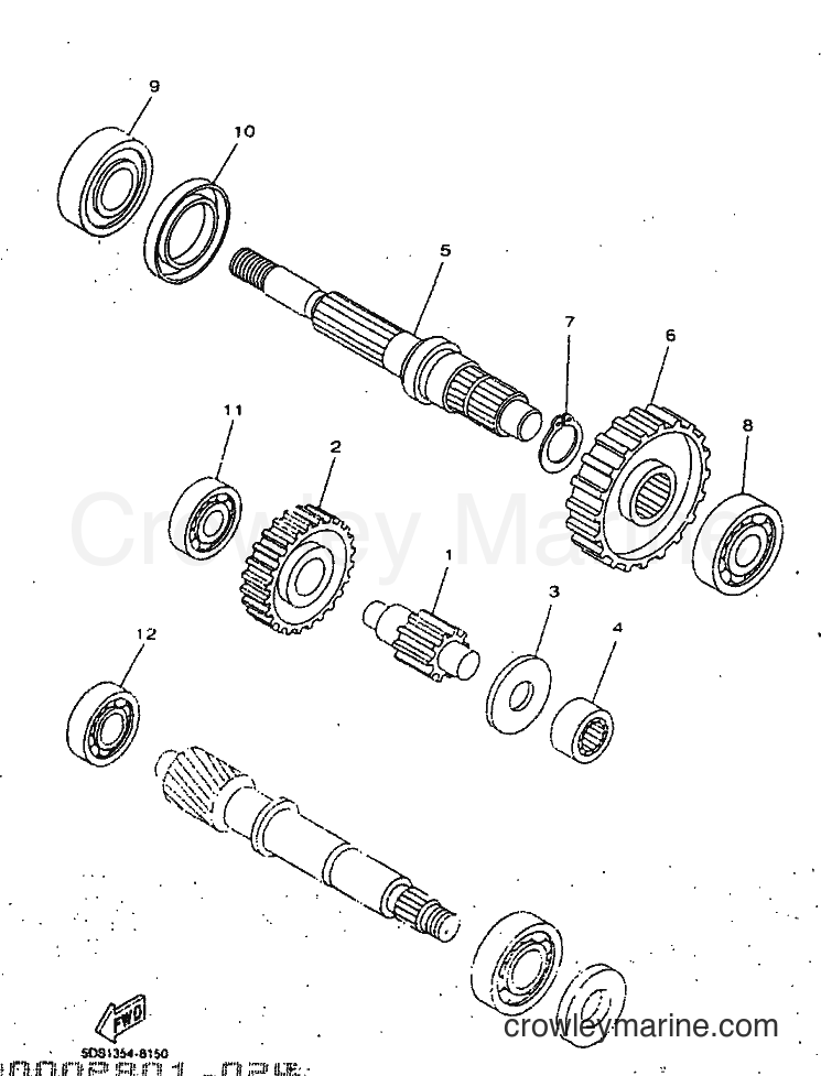 1998 Scooter YP125E - YP125E (5DS6) [010] - TRANSMISSION