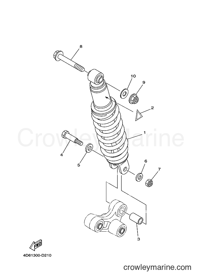 Yamaha Motors XG250 (4D61) [010] - REAR SUSPENSION