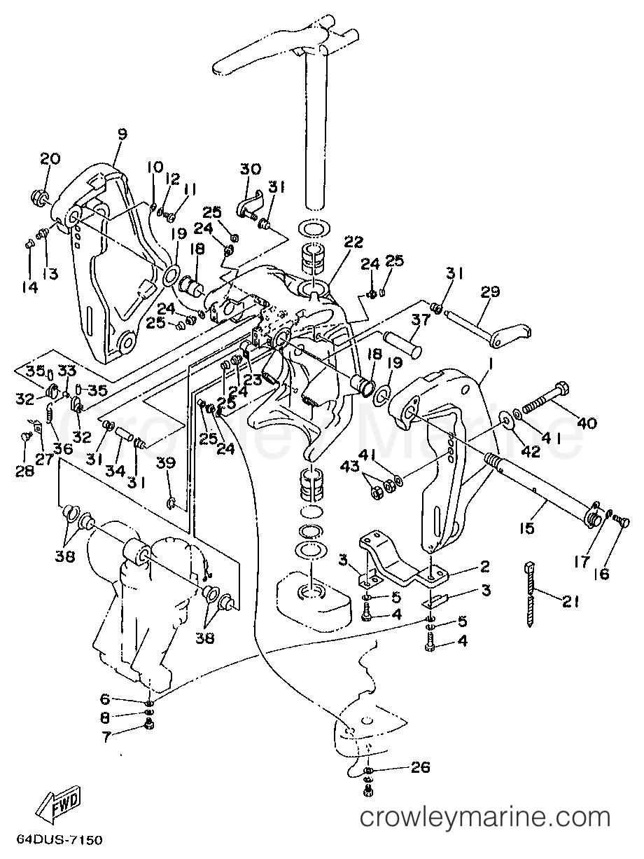 Yamaha Motors B115TLRW - BRACKET 1