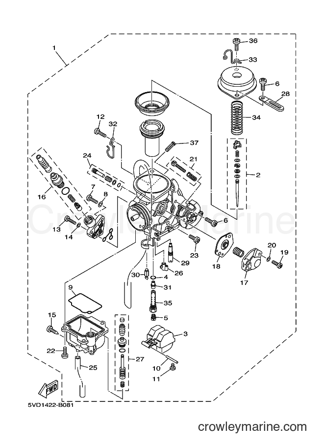2003 Scooter AT115 - AT115 (5VD1) [010] - CARBURETOR