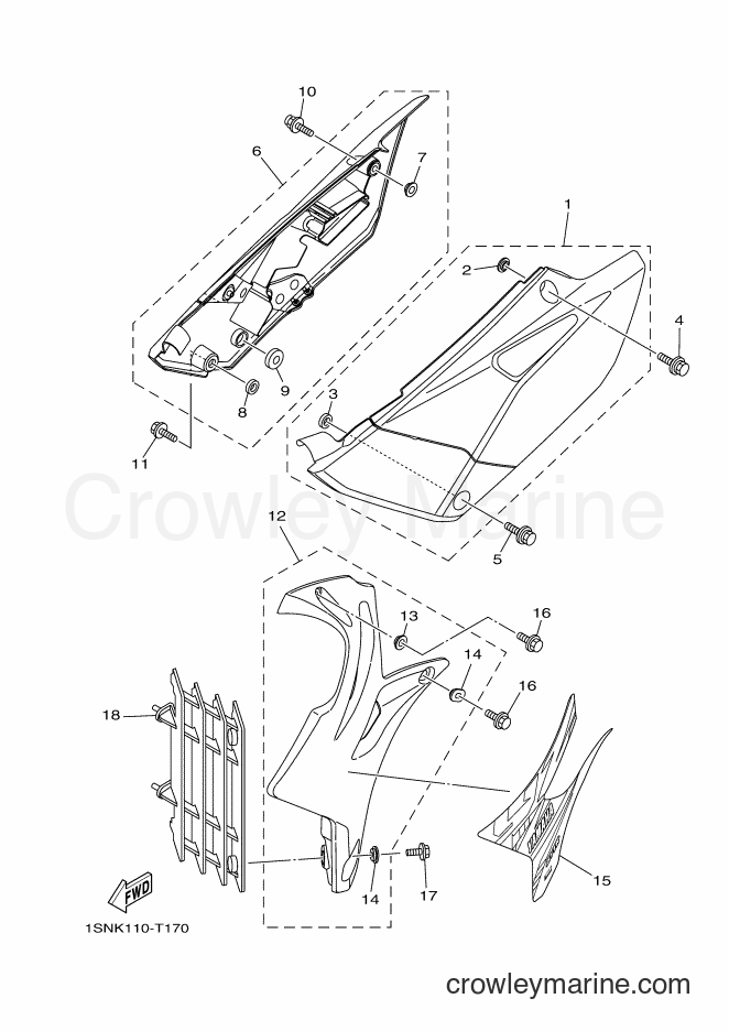 2018 Dirt Bike YZ85 - YZ85 (1SNK) [020] - SIDE COVER