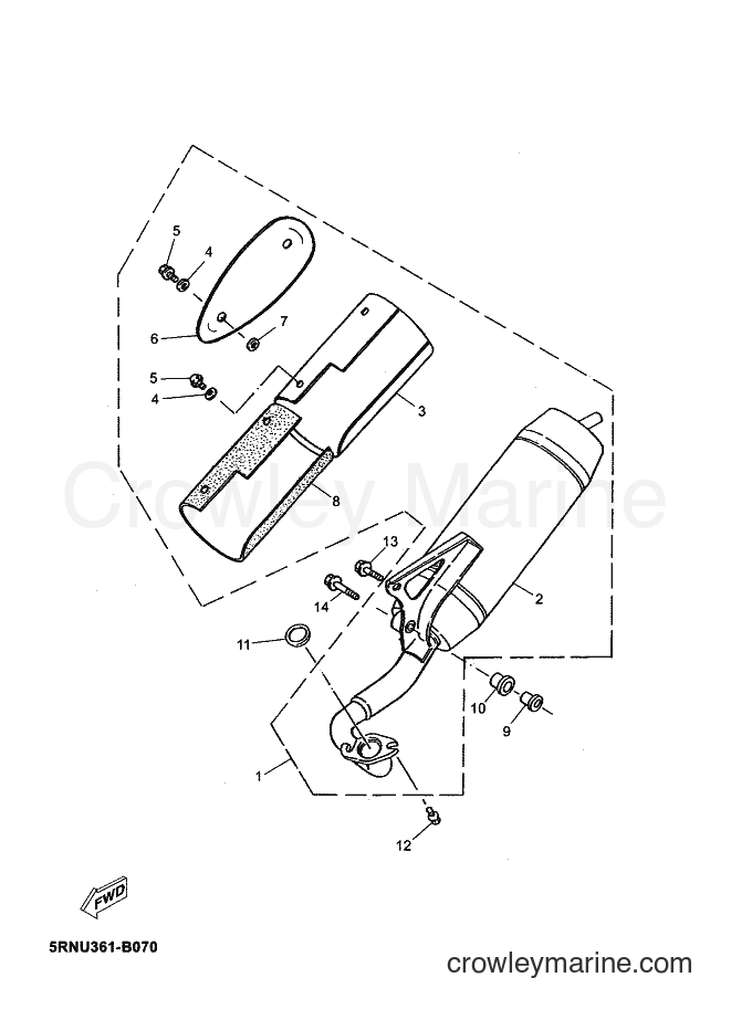 Yamaha Motors YN50 (5RNV) [010] - EXHAUST