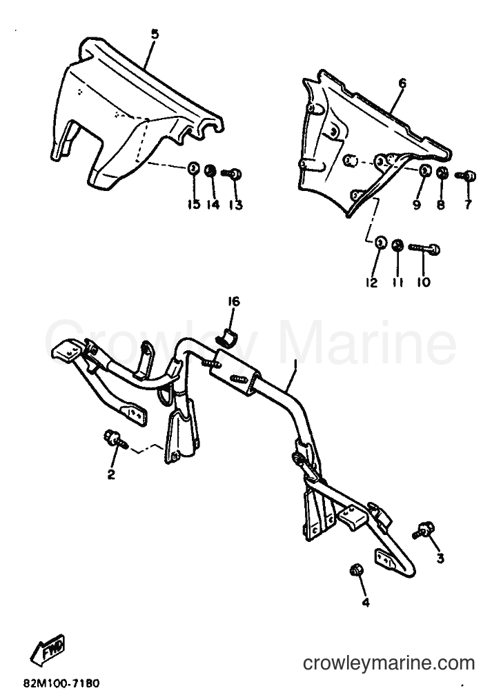 Yamaha Motors EX570 (82M) [999] - STEERING GATE