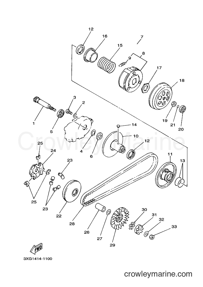 1995 Scooter YA50T - YA50T (4SD1) [999] - CLUTCH