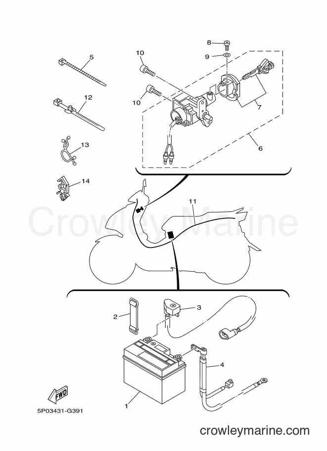 2011 Scooter AT135 - AT135 (5P07) [010] - ELECTRICAL 1