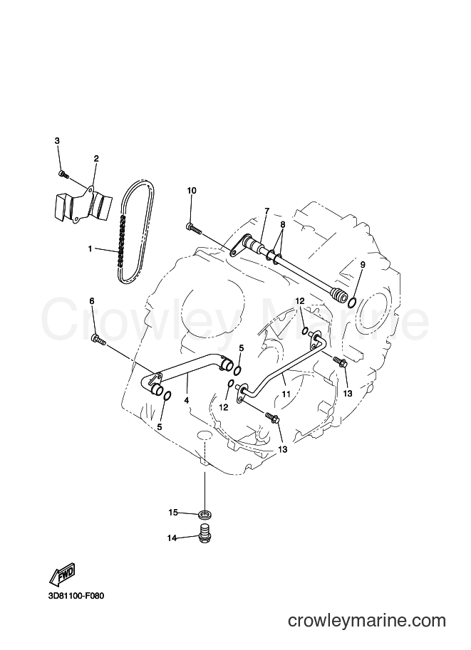 Yamaha Motors XVS1300A (11C3) [040] - OIL PUMP