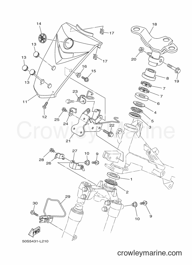 Yamaha Motors T110LSE (50S6) [010] - STEERING