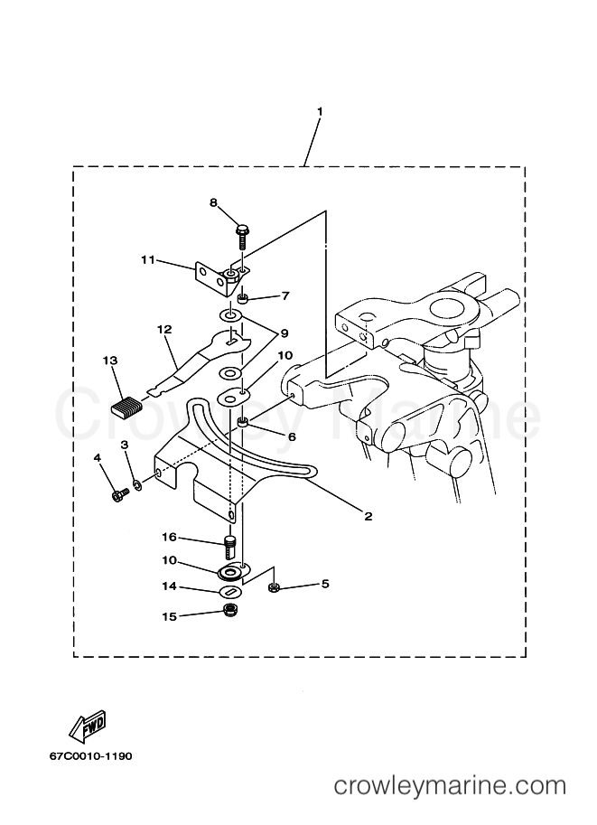 Yamaha Motors F30A (69H1) [080] - STEERING 2