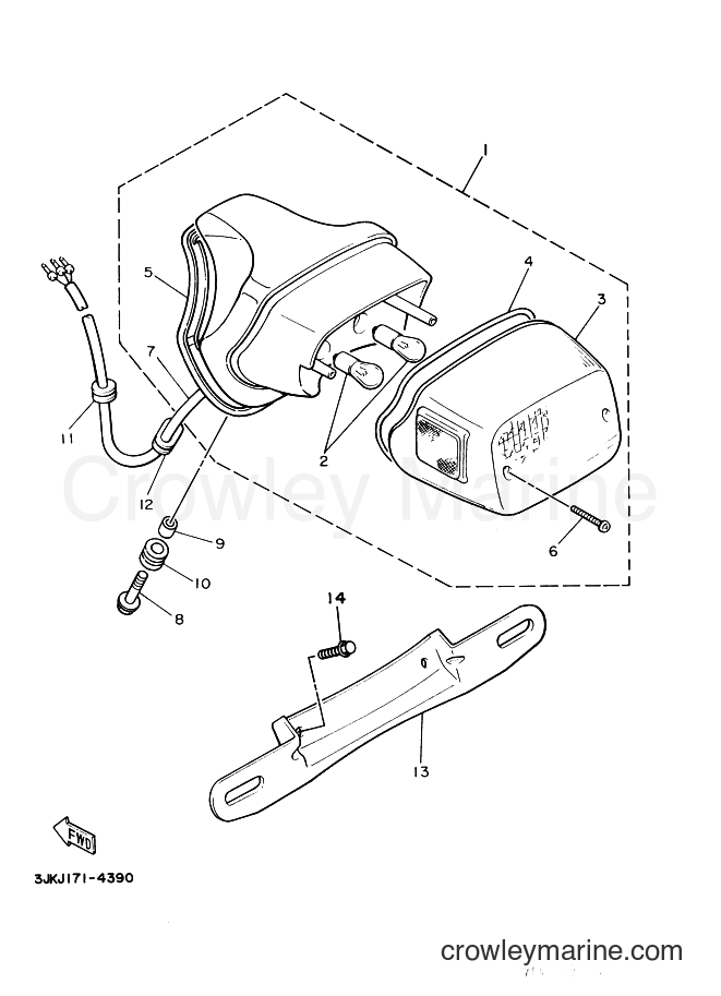 1999 Cruiser XV1100 - XV1100 (4XNA) [010] - TAILLIGHT