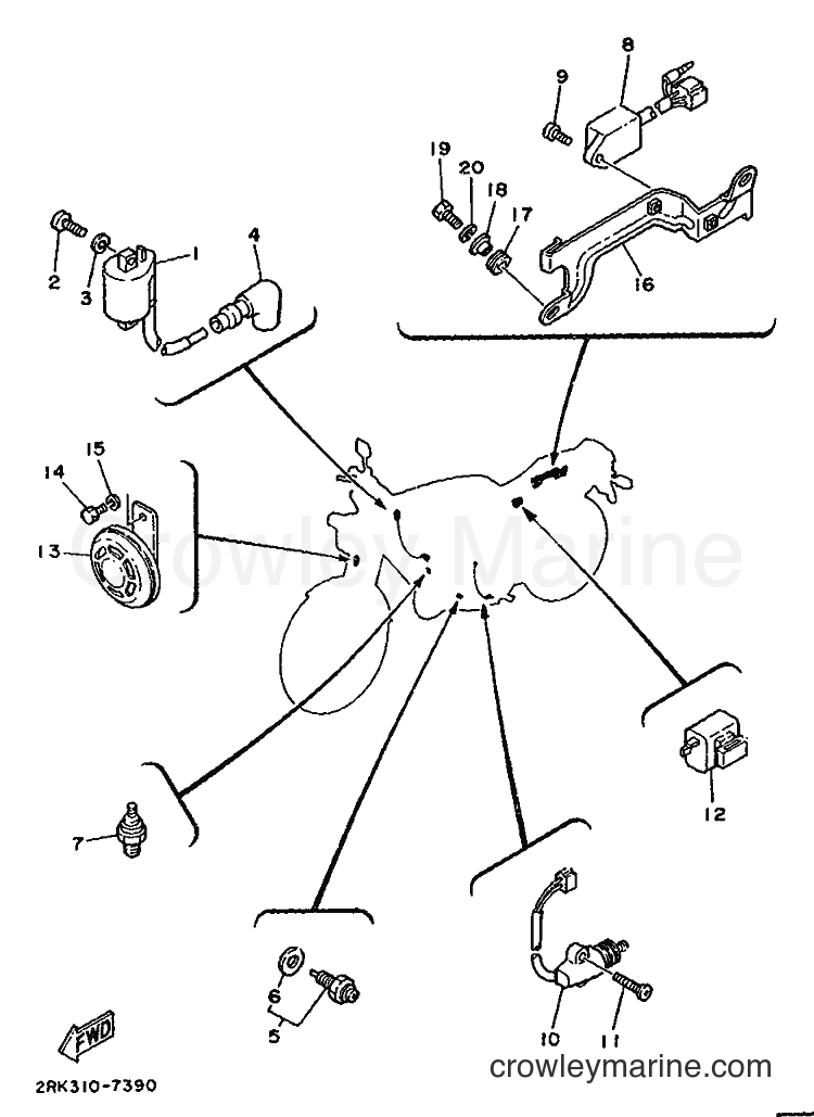 1987 Sport Bike TZR125 - TZR125 (2RK) [999] - ELECTRICAL 2