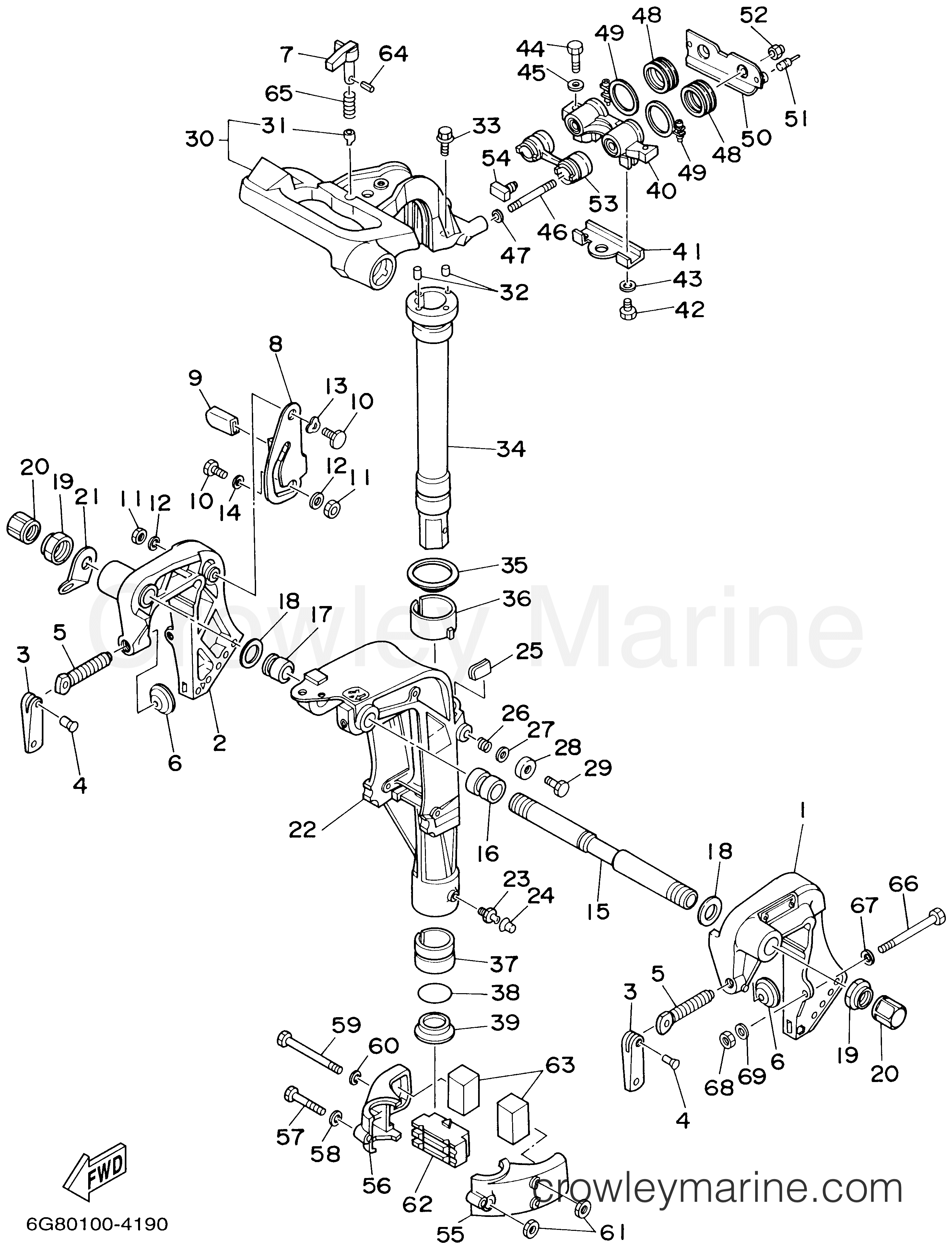 Yamaha Motors T9.9ELRA - BRACKET 1
