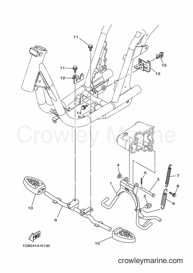 2012 Electric Scooter ED06 - ED06 (1CB7) [010] - STAND & FOOTREST