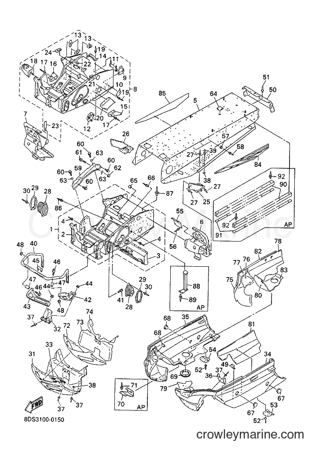 Yamaha Motors VX700 (8DS3) [020] - FRAME