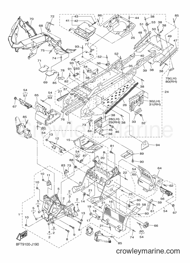 Yamaha Motors RX10STGT (8GVA) [010] - FRAME
