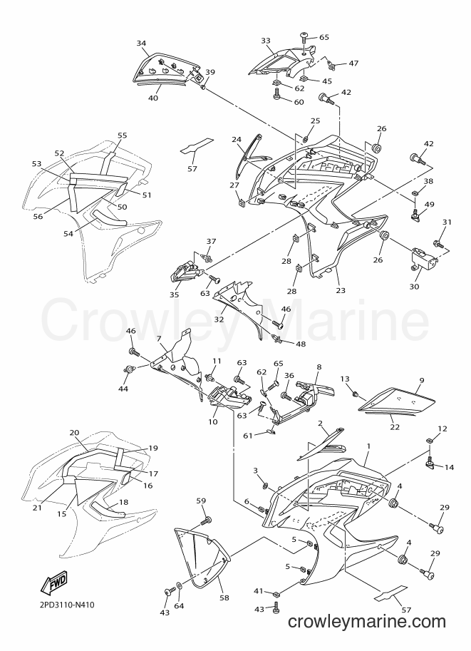2014 Sport Bike FJR1300A - FJR1300A (1MCD) [010] - COWLING 2