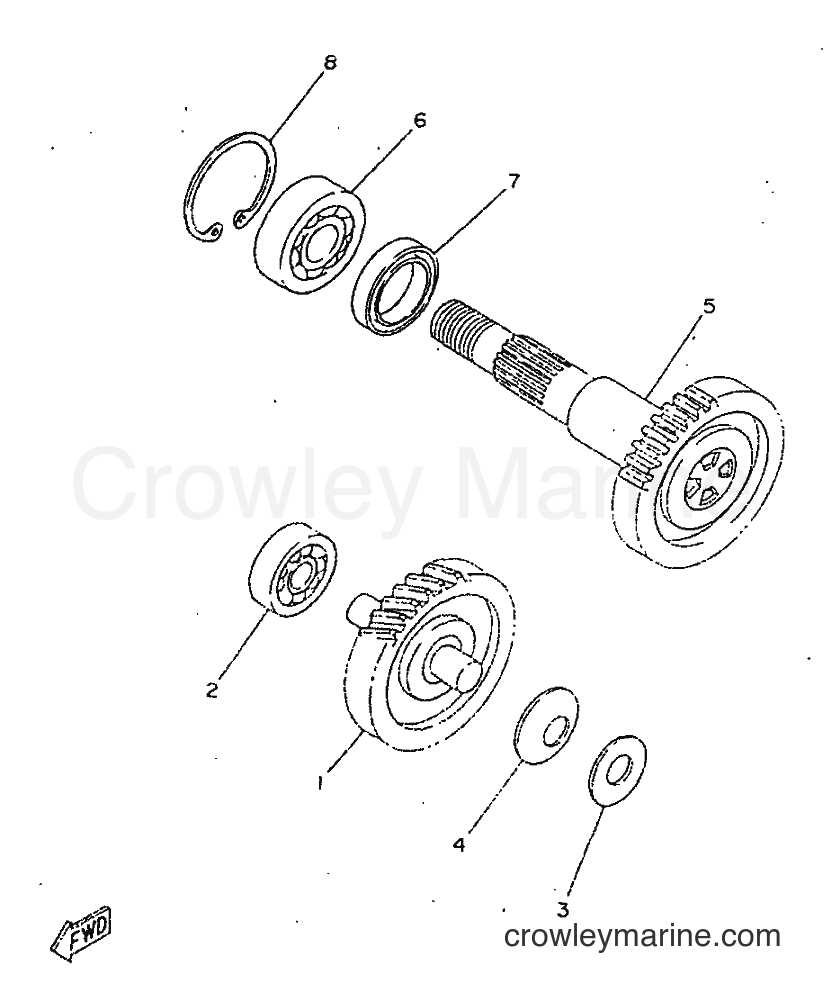 1998 Scooter CY50R - CY50R (3WG7) [999] - TRANSMISSION