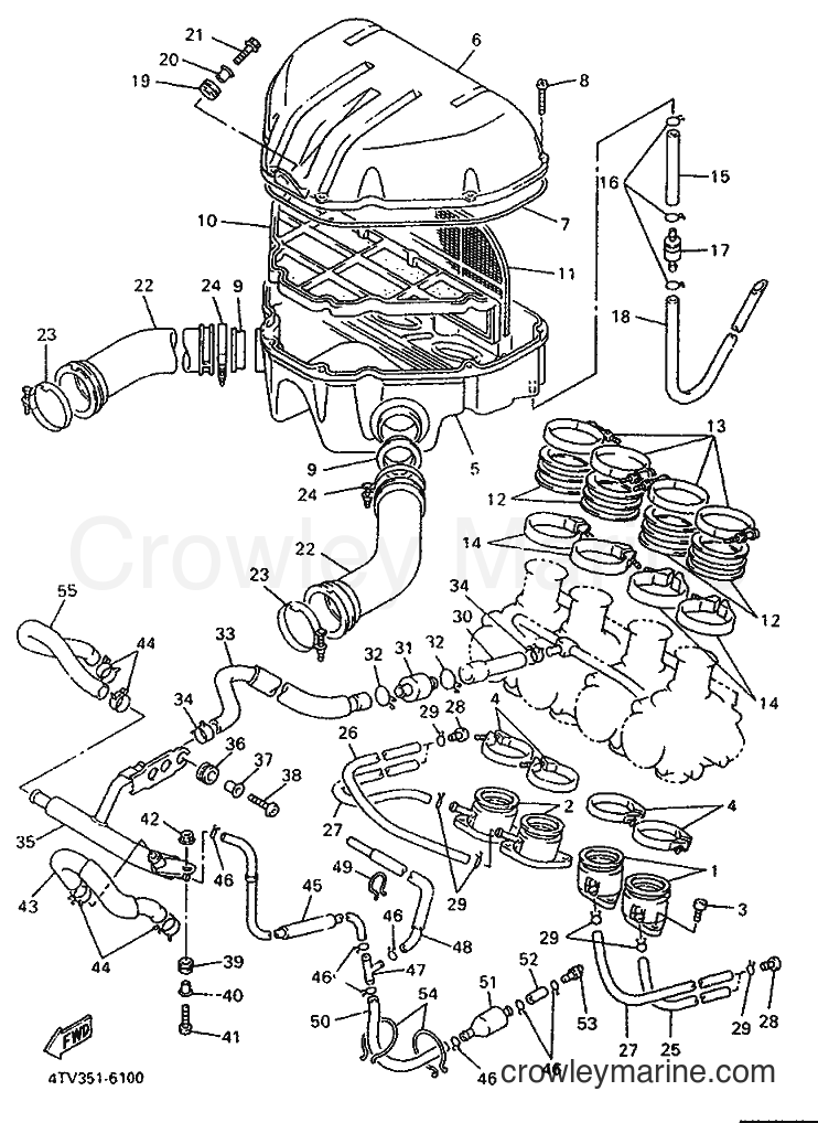 Yamaha Motors YZF600R (4WF1) [010] - INTAKE