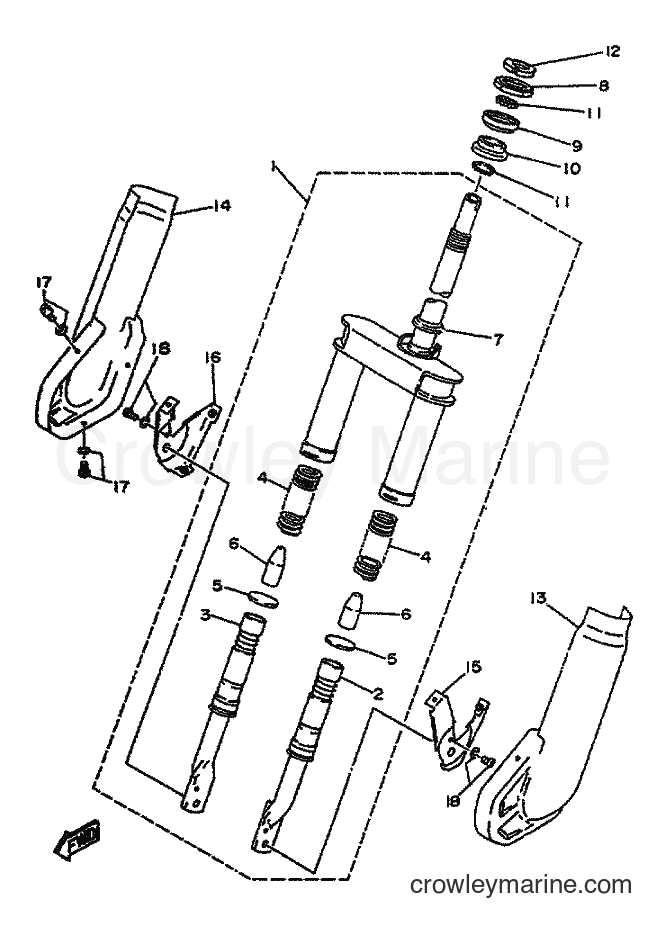 Yamaha Motors YA50F (4SN2) [999] - FRONT FORK