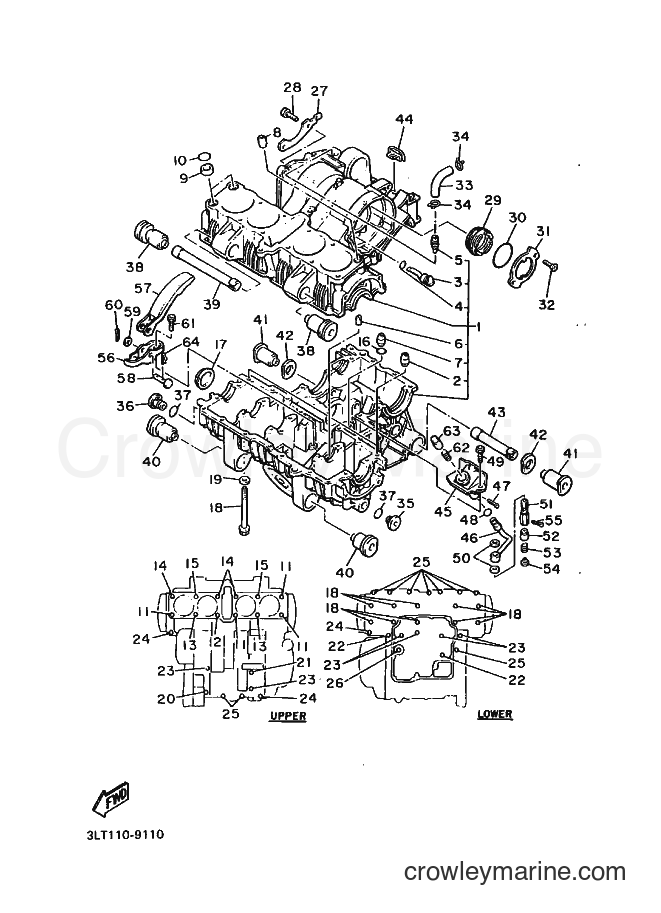 1991 Street Bike YX600 - YX600 (3LT7) [010] - CRANKCASE