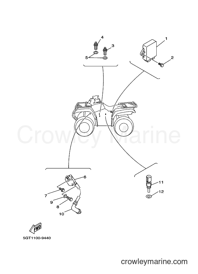 1999 ATV YFM600FWA - YFM600FWA (5GT3) [010] - ELECTRICAL 1
