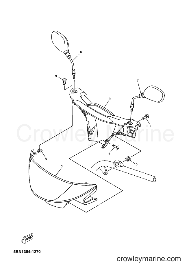 2002 Scooter YN50 - YN50 (5RN3) [010] - COWLING 1