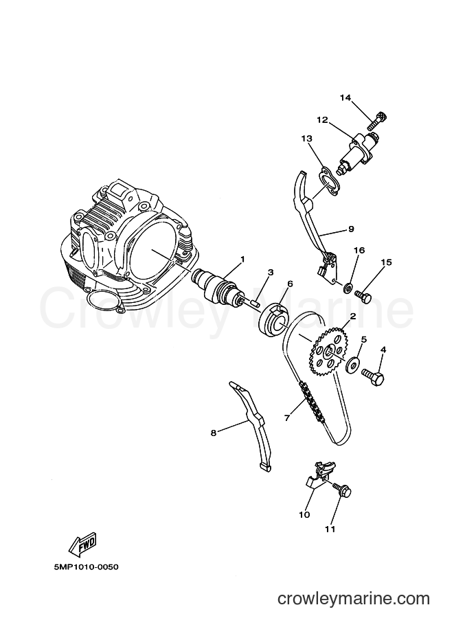 2001 Dirt Bike XT225 - XT225 (4BEX) [010] - CAMSHAFT & CHAIN