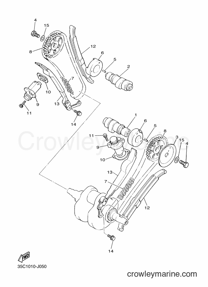 Yamaha Motors XVS400C (35CB) [010] - CAMSHAFT & CHAIN