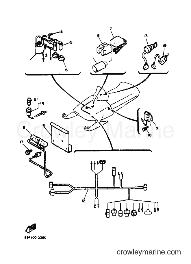 Yamaha Motors PZ480 (89F1) [010] - ELECTRICAL 1