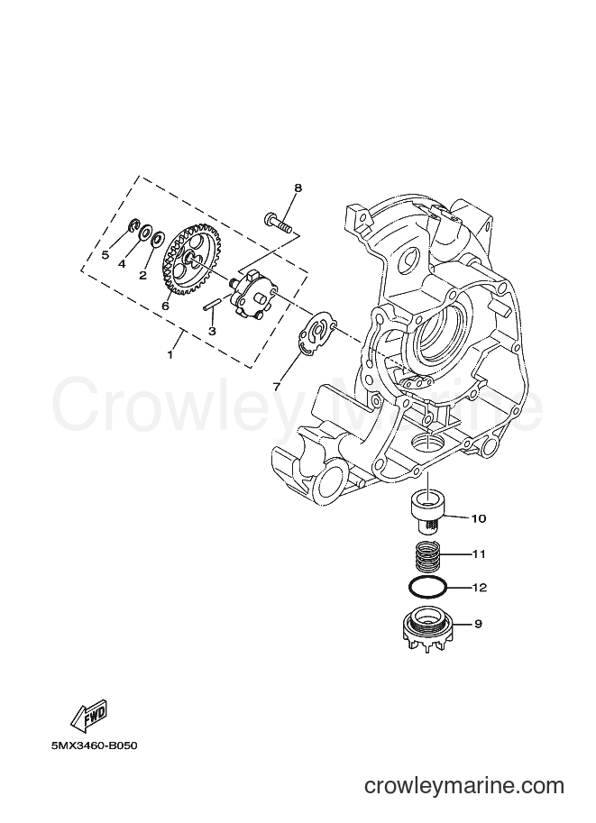 2003 Scooter AT115 - AT115 (5MX3) [010] - OIL PUMP