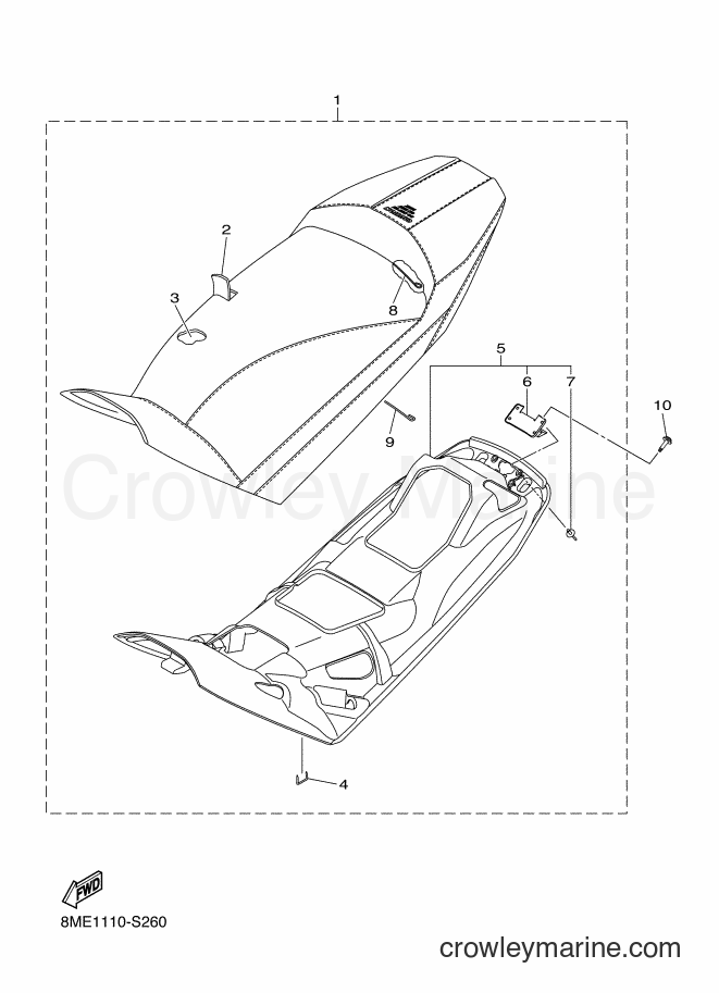 2017 Snowmobile SRS10LS - SRS10LS (8MA1) [010] - SEAT